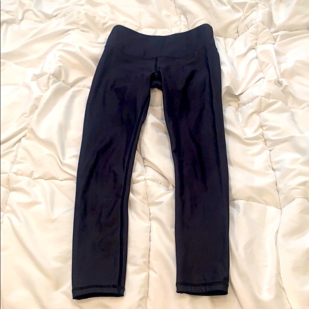 Black metallic zyia active leggings size small